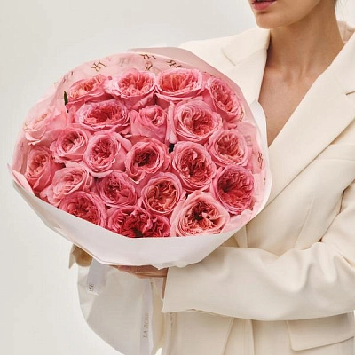 Монобукет из роз Pink Expression Монобукет из роз Pink Expression